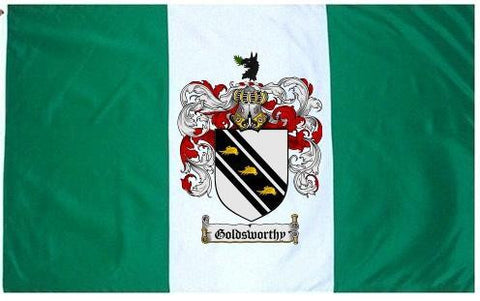 Goldsworthy family crest coat of arms flag