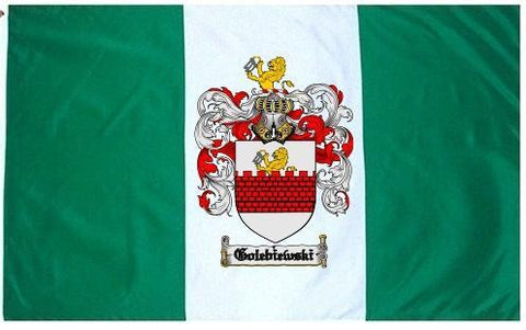 Golebiewski family crest coat of arms flag