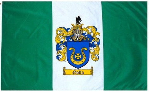 Golla family crest coat of arms flag