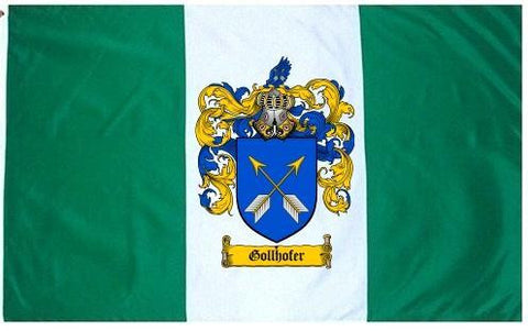 Gollhofer family crest coat of arms flag