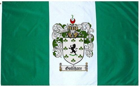Gollihare family crest coat of arms flag