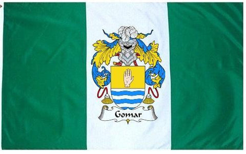 Gomar family crest coat of arms flag