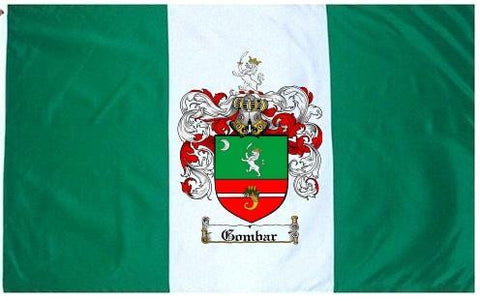 Gombar family crest coat of arms flag