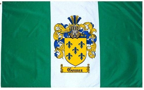 Gomez family crest coat of arms flag