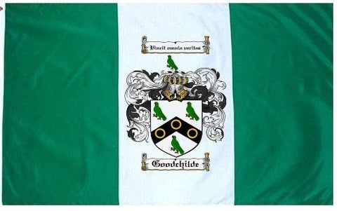 Goodchilde family crest coat of arms flag