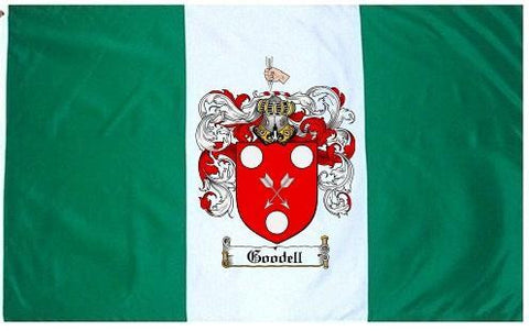 Goodell family crest coat of arms flag