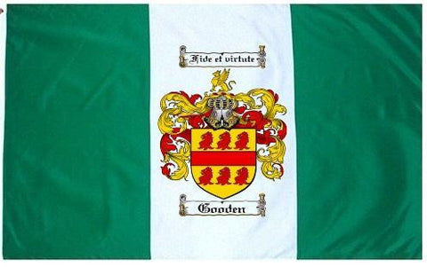 Gooden family crest coat of arms flag