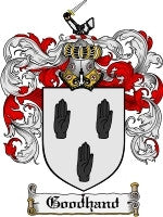 Goodhand coat of arms family crest download
