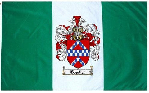 Goodier family crest coat of arms flag