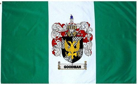 Goodman family crest coat of arms flag