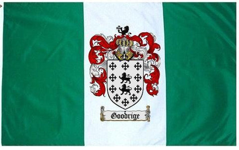 Goodrige family crest coat of arms flag