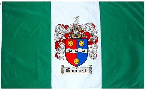 Goodsell family crest coat of arms flag