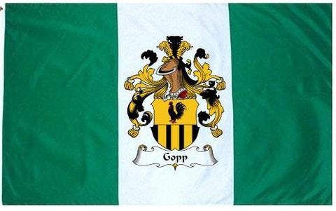Gopp family crest coat of arms flag