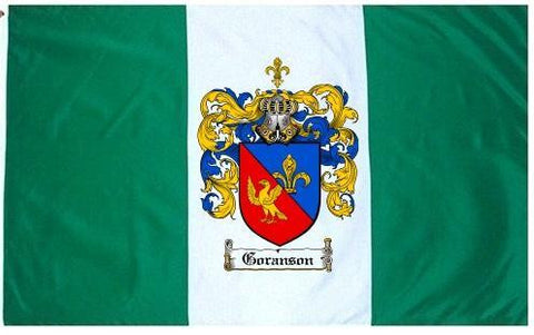 Goranson family crest coat of arms flag