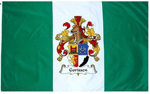 Gorissen family crest coat of arms flag