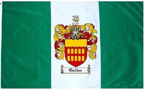 Gorten family crest coat of arms flag