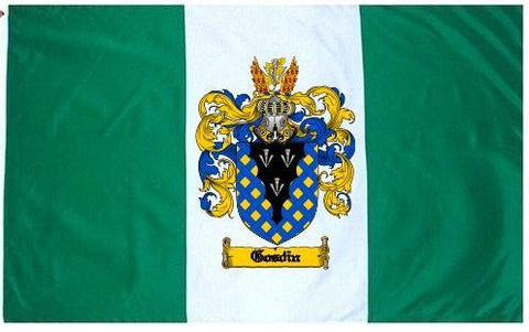 Gosdin family crest coat of arms flag