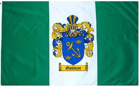 Gosman family crest coat of arms flag