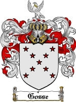 Gosse coat of arms family crest download