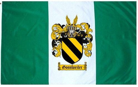 Gossweiler family crest coat of arms flag