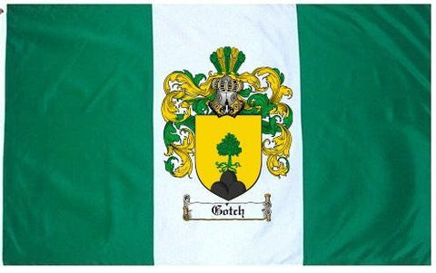 Gotch family crest coat of arms flag