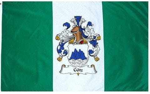 Gotz family crest coat of arms flag