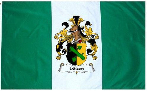 Gotzen family crest coat of arms flag