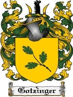 Gotzinger coat of arms family crest download