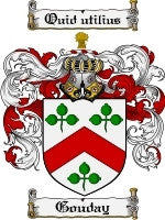 Gouday coat of arms family crest download