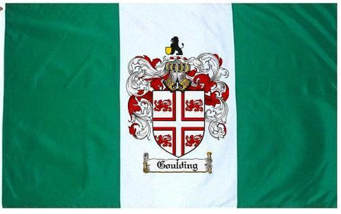 Goulding family crest coat of arms flag