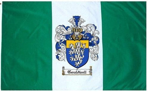 Gouldwell family crest coat of arms flag