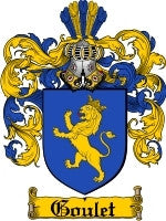 Goulet coat of arms family crest download