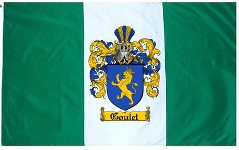 Goulet family crest coat of arms flag