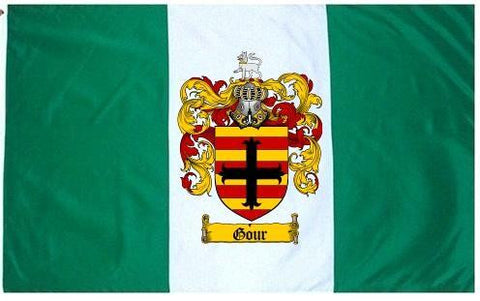 Gour family crest coat of arms flag