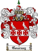 Gourney coat of arms family crest download