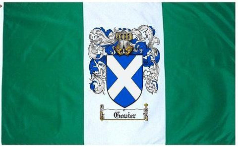 Govier family crest coat of arms flag