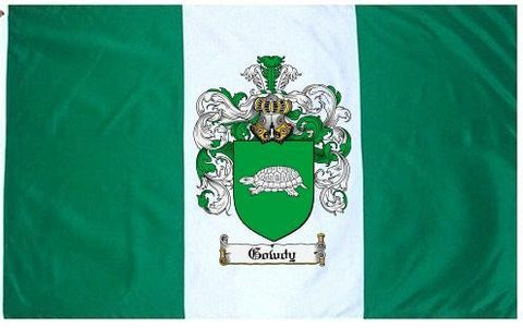 Gowdy family crest coat of arms flag