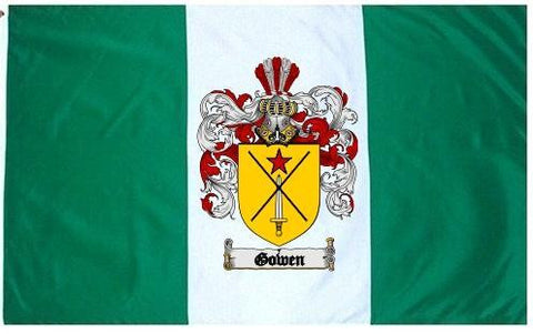 Gowen family crest coat of arms flag