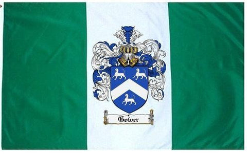 Gower family crest coat of arms flag