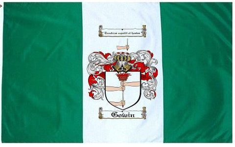 Gowin family crest coat of arms flag