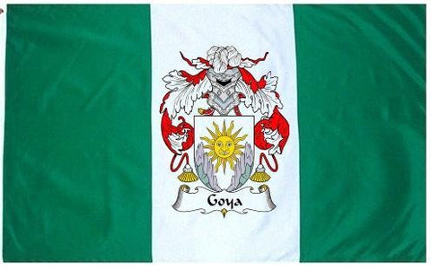 Goya family crest coat of arms flag