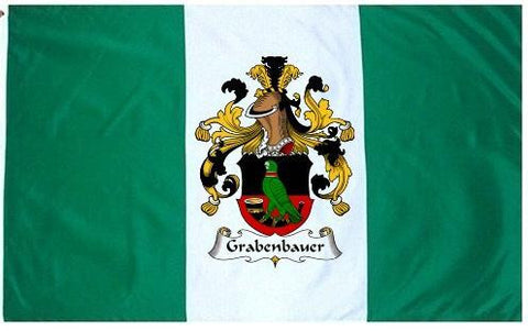 Grabenbauer family crest coat of arms flag