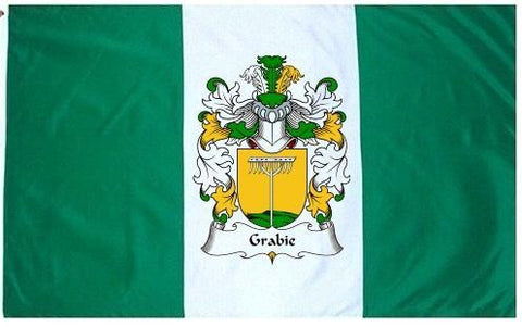 Grabie family crest coat of arms flag