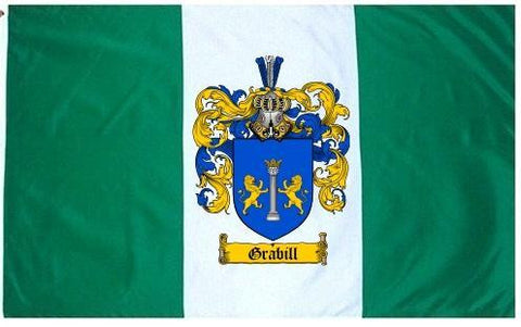 Grabill family crest coat of arms flag