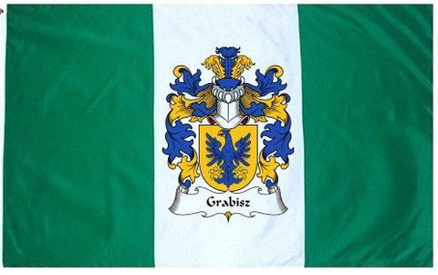 Grabisz family crest coat of arms flag