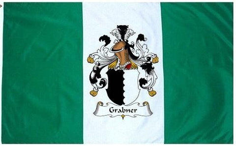 Grabner family crest coat of arms flag