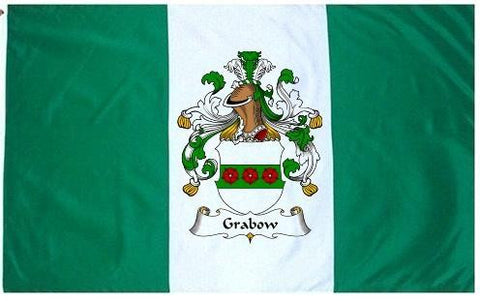 Grabow family crest coat of arms flag