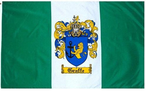 Graffe family crest coat of arms flag