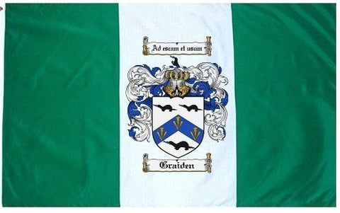 Graiden family crest coat of arms flag
