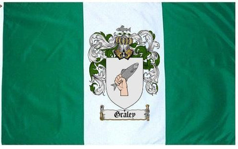 Graley family crest coat of arms flag